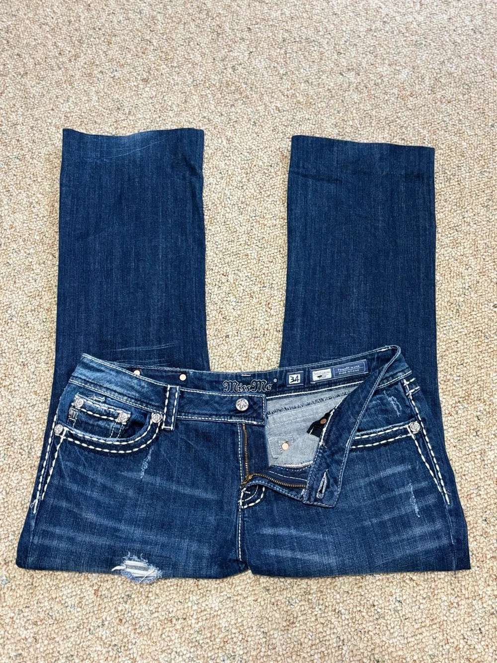 Miss Me Bootcut Distressed Jeans Women's Size 34